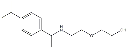 2-[2-({1-[4-(propan-2-yl)phenyl]ethyl}amino)ethoxy]ethan-1-ol Structure