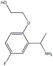 2-[2-(1-aminoethyl)-4-fluorophenoxy]ethan-1-ol Structure