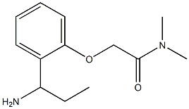 2-[2-(1-aminopropyl)phenoxy]-N,N-dimethylacetamide, 954277-53-3, 结构式