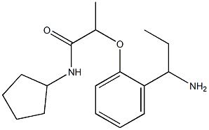 2-[2-(1-aminopropyl)phenoxy]-N-cyclopentylpropanamide