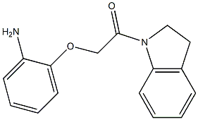 2-[2-(2,3-dihydro-1H-indol-1-yl)-2-oxoethoxy]aniline Structure