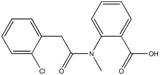 2-[2-(2-chlorophenyl)-N-methylacetamido]benzoic acid|