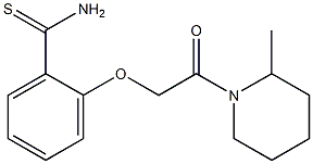 2-[2-(2-methylpiperidin-1-yl)-2-oxoethoxy]benzenecarbothioamide 化学構造式