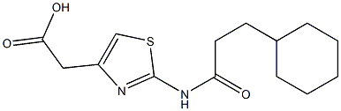  2-[2-(3-cyclohexylpropanamido)-1,3-thiazol-4-yl]acetic acid