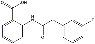 2-[2-(3-fluorophenyl)acetamido]benzoic acid|