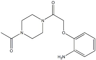 2-[2-(4-acetylpiperazin-1-yl)-2-oxoethoxy]aniline Structure