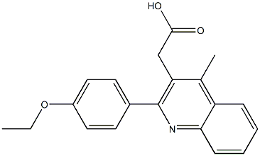  2-[2-(4-ethoxyphenyl)-4-methylquinolin-3-yl]acetic acid