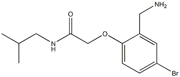 2-[2-(aminomethyl)-4-bromophenoxy]-N-(2-methylpropyl)acetamide