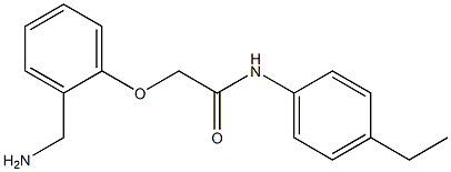 2-[2-(aminomethyl)phenoxy]-N-(4-ethylphenyl)acetamide