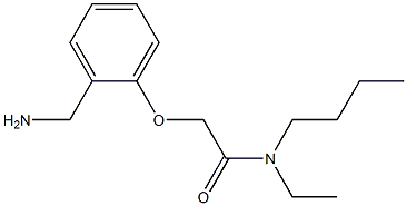 2-[2-(aminomethyl)phenoxy]-N-butyl-N-ethylacetamide,,结构式