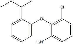 2-[2-(butan-2-yl)phenoxy]-3-chloroaniline 化学構造式