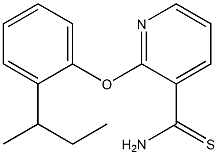 2-[2-(butan-2-yl)phenoxy]pyridine-3-carbothioamide Struktur