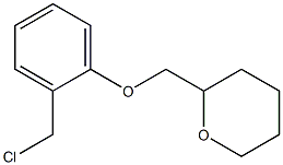 2-[2-(chloromethyl)phenoxymethyl]oxane,,结构式