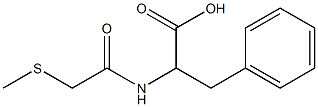 2-[2-(methylsulfanyl)acetamido]-3-phenylpropanoic acid Structure