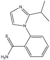 2-[2-(propan-2-yl)-1H-imidazol-1-yl]benzene-1-carbothioamide Struktur