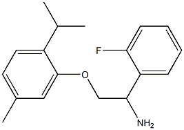 2-[2-amino-2-(2-fluorophenyl)ethoxy]-4-methyl-1-(propan-2-yl)benzene 化学構造式