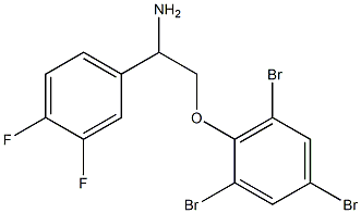 2-[2-amino-2-(3,4-difluorophenyl)ethoxy]-1,3,5-tribromobenzene,,结构式