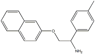 2-[2-amino-2-(4-methylphenyl)ethoxy]naphthalene Struktur