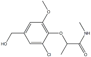 2-[2-chloro-4-(hydroxymethyl)-6-methoxyphenoxy]-N-methylpropanamide