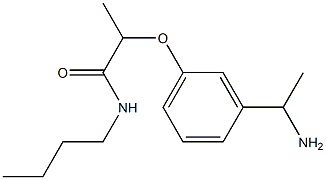 2-[3-(1-aminoethyl)phenoxy]-N-butylpropanamide|