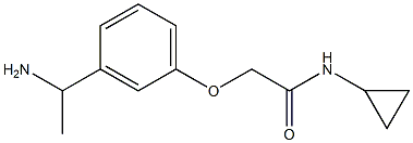  2-[3-(1-aminoethyl)phenoxy]-N-cyclopropylacetamide
