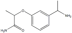 2-[3-(1-aminoethyl)phenoxy]propanamide 化学構造式