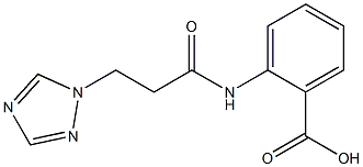 2-[3-(1H-1,2,4-triazol-1-yl)propanamido]benzoic acid Struktur