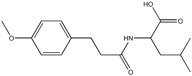 2-[3-(4-methoxyphenyl)propanamido]-4-methylpentanoic acid