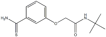 2-[3-(aminocarbonothioyl)phenoxy]-N-(tert-butyl)acetamide Structure