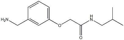 2-[3-(aminomethyl)phenoxy]-N-isobutylacetamide,,结构式