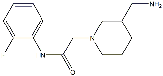 2-[3-(aminomethyl)piperidin-1-yl]-N-(2-fluorophenyl)acetamide