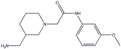 2-[3-(aminomethyl)piperidin-1-yl]-N-(3-methoxyphenyl)acetamide