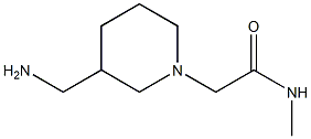 2-[3-(aminomethyl)piperidin-1-yl]-N-methylacetamide,,结构式