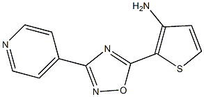 2-[3-(pyridin-4-yl)-1,2,4-oxadiazol-5-yl]thiophen-3-amine 结构式