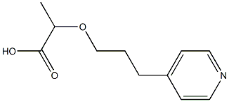 2-[3-(pyridin-4-yl)propoxy]propanoic acid,,结构式