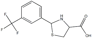 2-[3-(trifluoromethyl)phenyl]-1,3-thiazolidine-4-carboxylic acid Structure