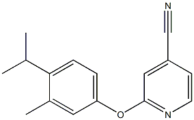  2-[3-methyl-4-(propan-2-yl)phenoxy]pyridine-4-carbonitrile