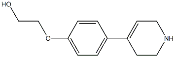 2-[4-(1,2,3,6-tetrahydropyridin-4-yl)phenoxy]ethan-1-ol,,结构式