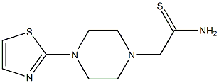 2-[4-(1,3-thiazol-2-yl)piperazin-1-yl]ethanethioamide 化学構造式