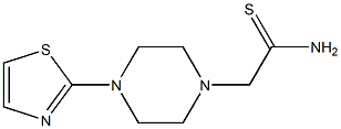 2-[4-(1,3-thiazol-2-yl)piperazin-1-yl]ethanethioamide 结构式