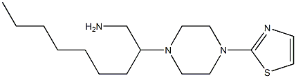 2-[4-(1,3-thiazol-2-yl)piperazin-1-yl]nonan-1-amine Structure