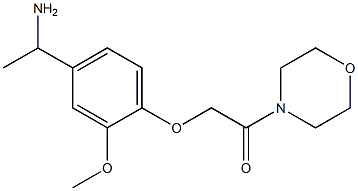 2-[4-(1-aminoethyl)-2-methoxyphenoxy]-1-(morpholin-4-yl)ethan-1-one