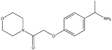 2-[4-(1-aminoethyl)phenoxy]-1-(morpholin-4-yl)ethan-1-one Structure