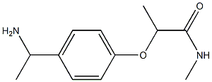 2-[4-(1-aminoethyl)phenoxy]-N-methylpropanamide|