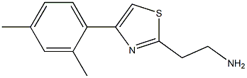 2-[4-(2,4-dimethylphenyl)-1,3-thiazol-2-yl]ethanamine 结构式