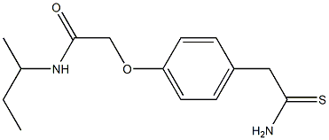 2-[4-(2-amino-2-thioxoethyl)phenoxy]-N-(sec-butyl)acetamide