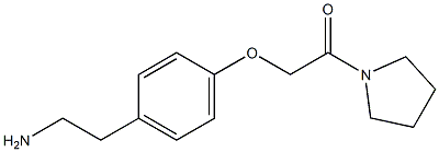 2-[4-(2-oxo-2-pyrrolidin-1-ylethoxy)phenyl]ethanamine 结构式