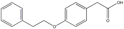2-[4-(2-phenylethoxy)phenyl]acetic acid Struktur