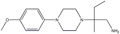 2-[4-(4-methoxyphenyl)piperazin-1-yl]-2-methylbutan-1-amine,,结构式