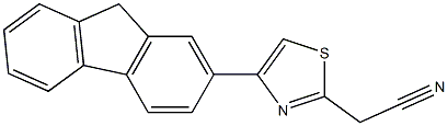 2-[4-(9H-fluoren-2-yl)-1,3-thiazol-2-yl]acetonitrile Structure